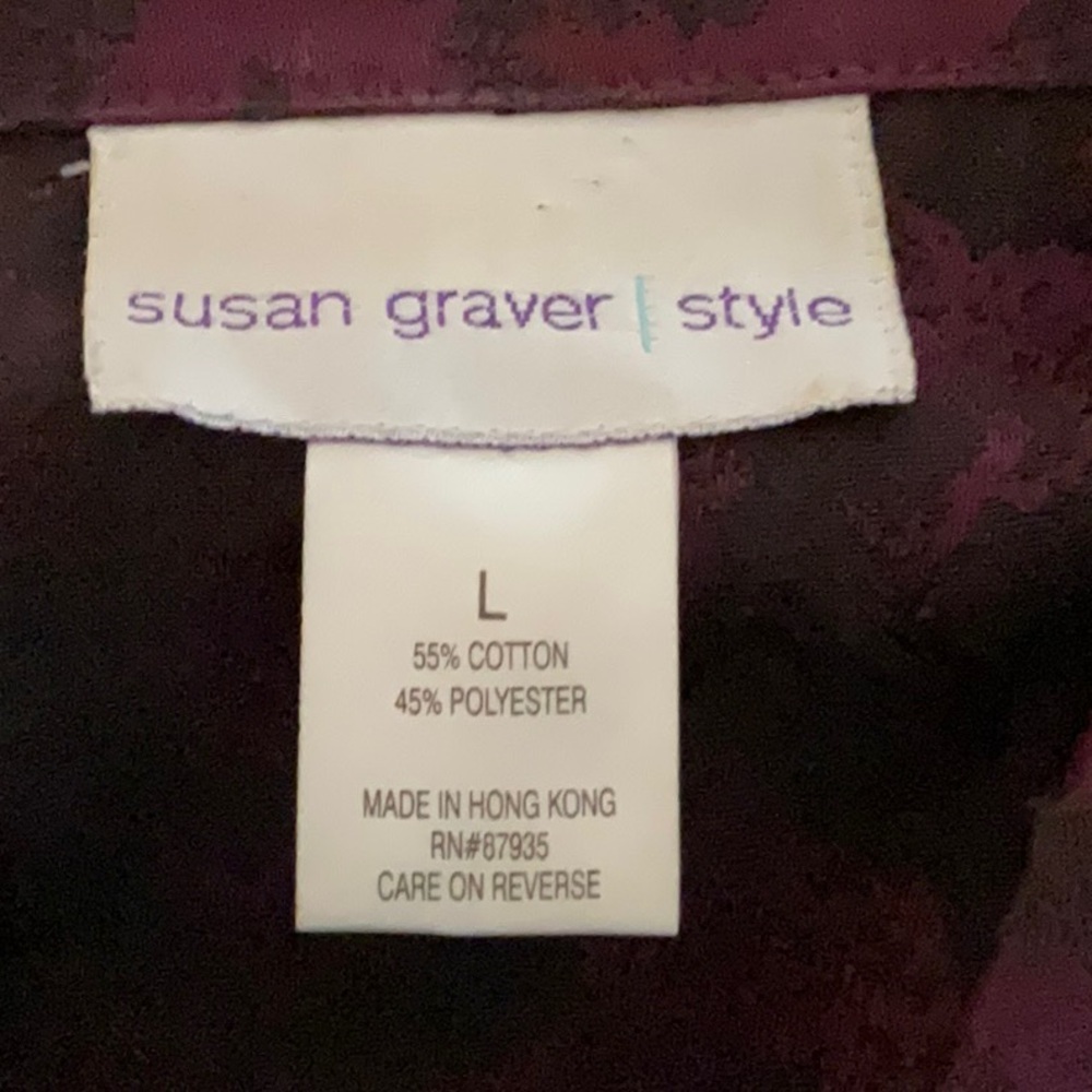 Susan Graver Deep Purple Jean Jacket - Picture 9 of 11